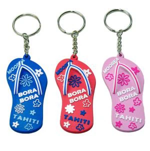 Slipper Tvarované PVC Kľúčeňa pláž suvenír nápady