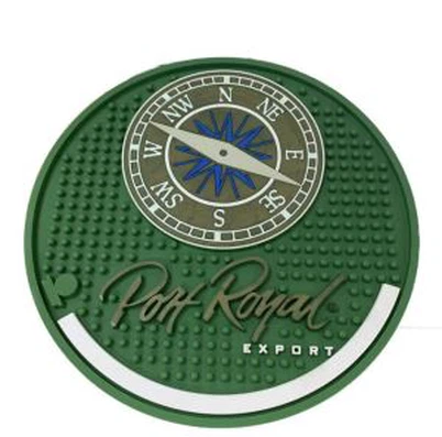 Okrúhla nekĺzavá tyčová podložka Mäkká PVC podložka na pivo s pásikom