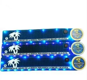 Ekologický jedinečný bar Runner Soft PVC Beer Led Bar Mat pre reštauráciu