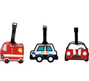 PVC Silikónový prenosný autobus v tvare batožinového štítku pre cestovanie