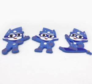 Suvenýrová gumová chladnička 3d silikónový magnet na chladničku z PVC