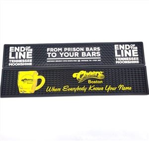 Bump Alphabet Logo PVC Bar Mat Protišmykové holičské gumové rohože