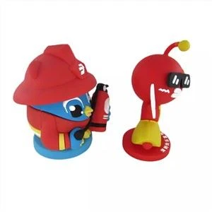 Silikónový prívesok na kľúče pre bábiku PVC Character 3D Keychains